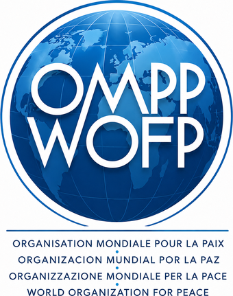 Logotipo oficial de la Organización Mundial por la Paz (OMPP WOFP)