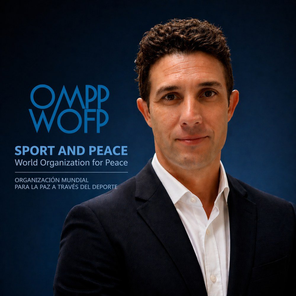Retrato oficial de Ariel Fernando Peralta Pérez, Presidente de Sport and Peace